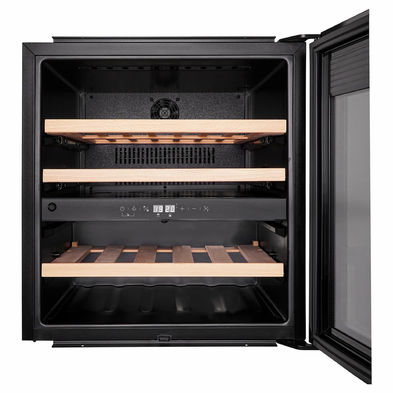 Винный шкаф KORTING Черное стекло KFW 604 DB GN