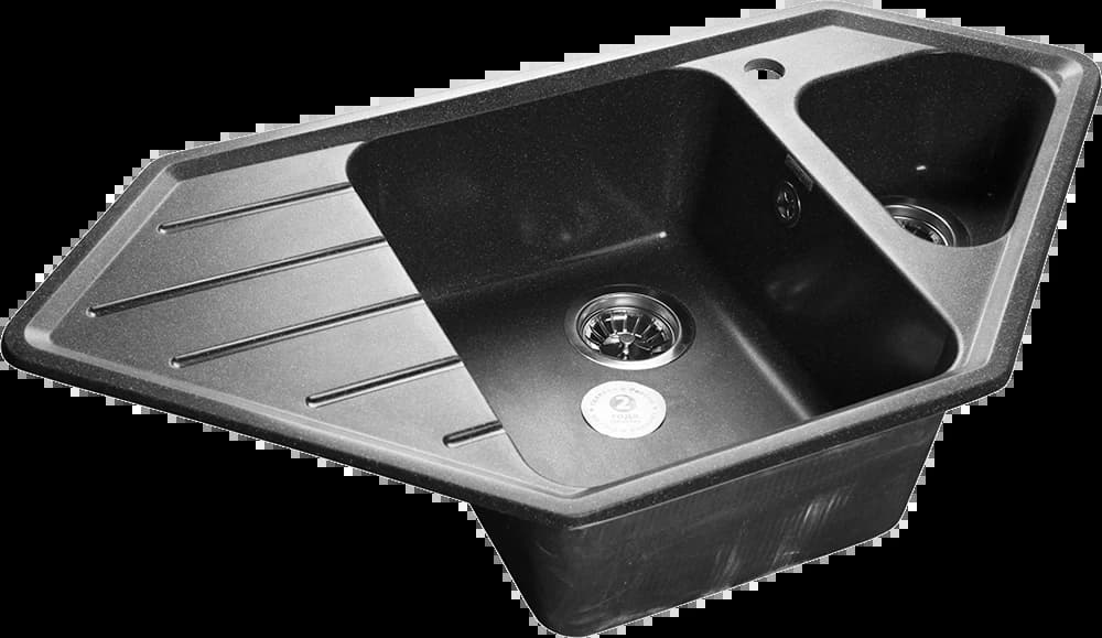 Мойка GRANFEST Черный Corner C-950 E