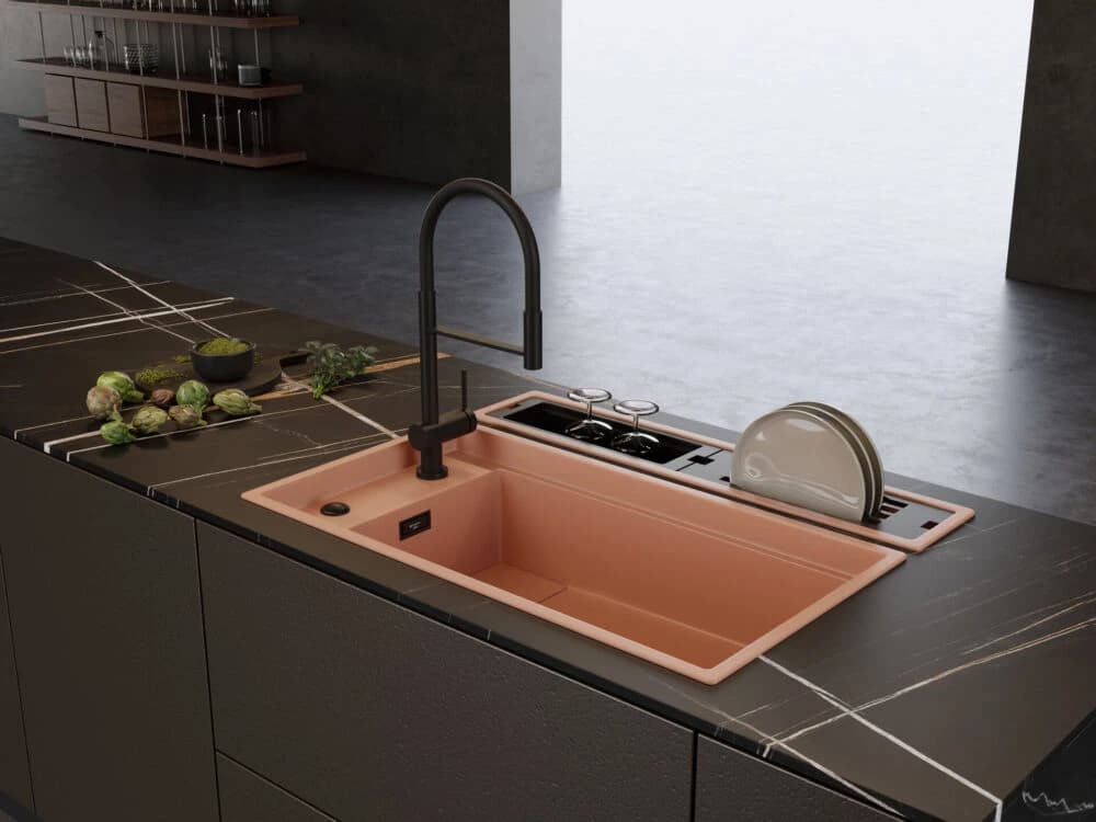 Смеситель с фильтром OMOIKIRI Светлое золото Kanto-2 Plus-SB