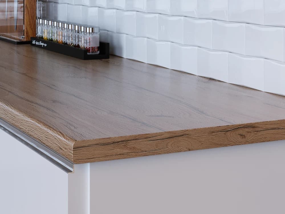 Столешница влагостойкая 38 мм КЕДР Дуб кера 1500х600х38*2U 2075/FL