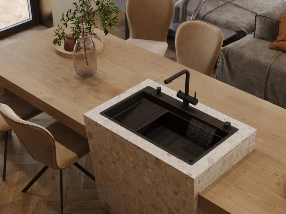 Смеситель OMOIKIRI Вороненая сталь Hotaru-R