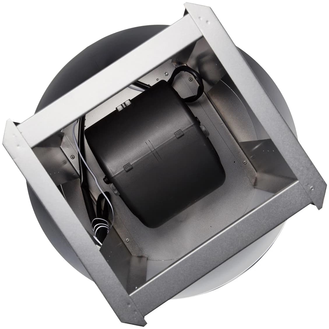 Вытяжка островная KONIGIN Белое стекло Equilibrium White Glass