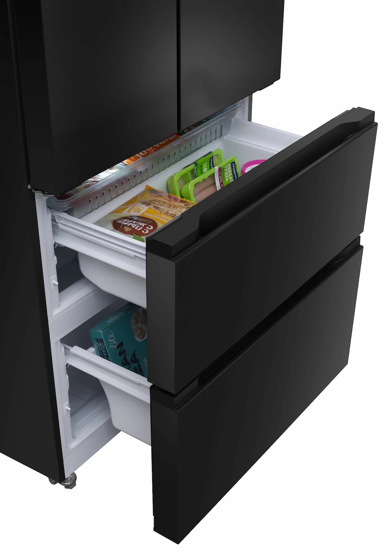 Холодильник отдельностоящий MEFERI Черный MFR83BLACK IX TOTAL NO FROST FRENCH DOOR COMFORT