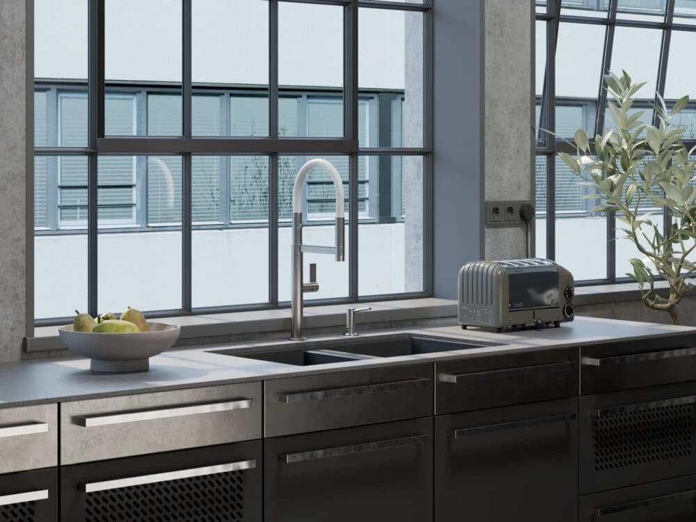 Смеситель OMOIKIRI Черный Osaka BN-BL