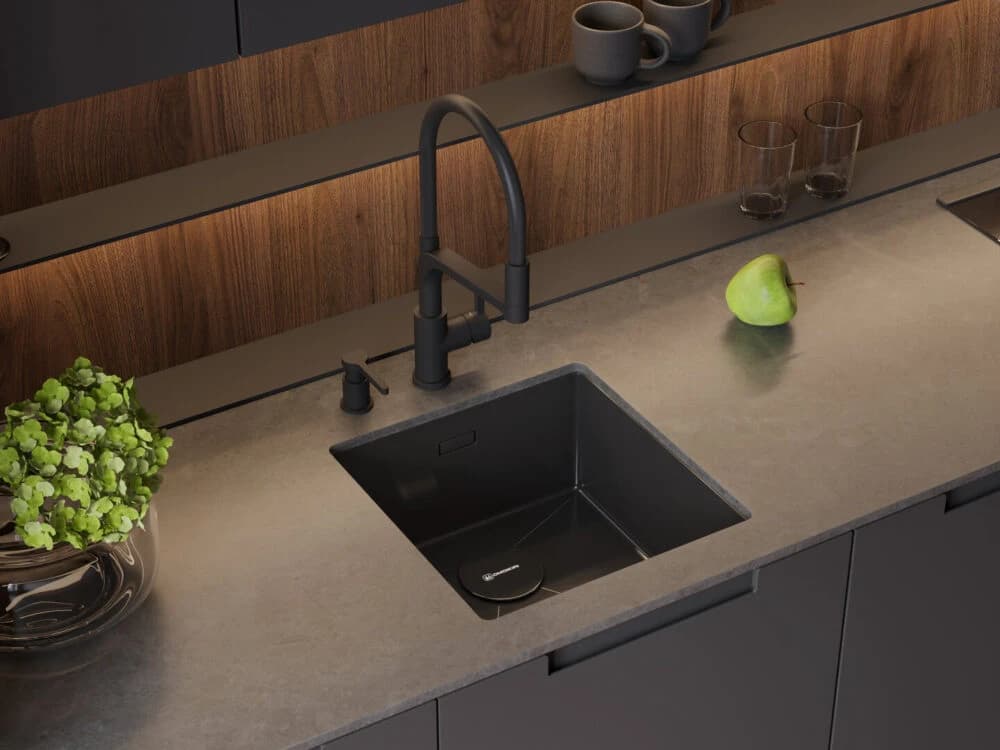 Дозатор для мыла OMOIKIRI Вороненая сталь OM-04-GM