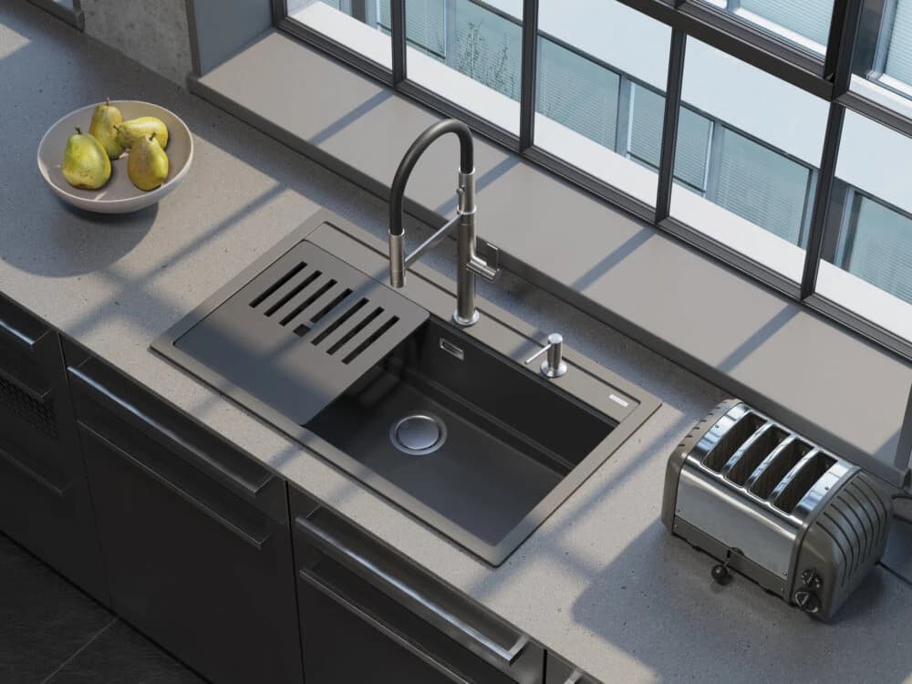 Смеситель OMOIKIRI Черный Osaka BN-BL