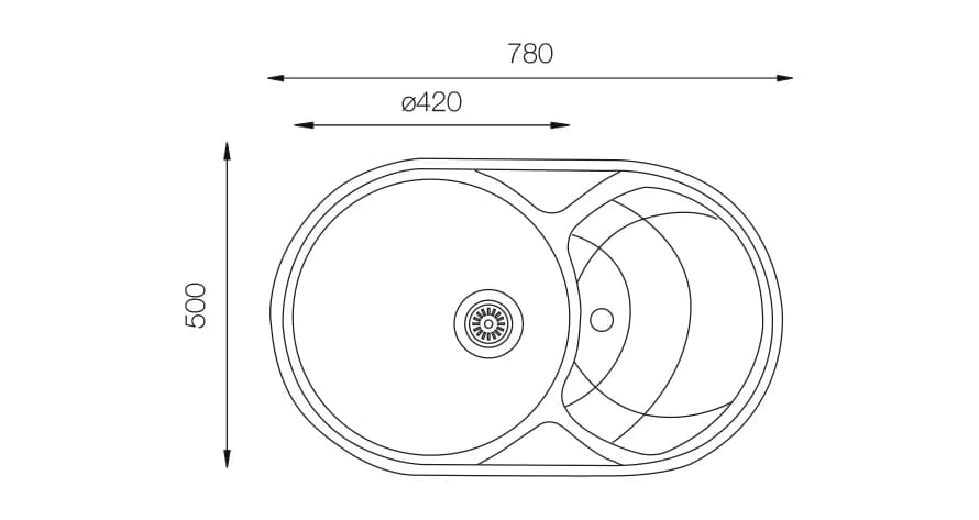 Мойка TOPZERO Cosmos Alla 780.500-10