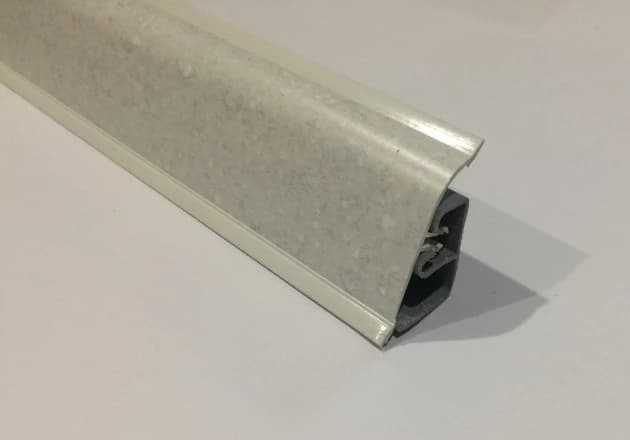 Плинтус кухонный 4200 мм TERMOPLAST Бриллиант белый AP740