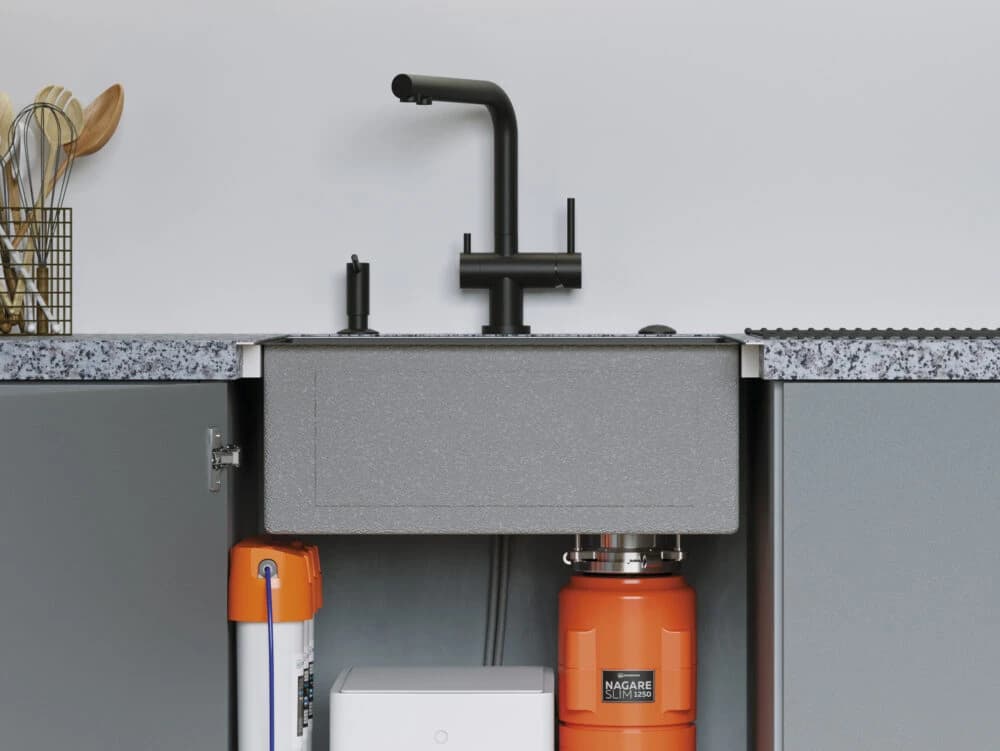 Измельчитель отходов OMOIKIRI Бирюза Nagare Slim 1250-AZ