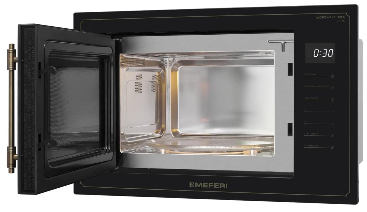 Микроволновая печь MEFERI Черный MMO6025BK RETRO