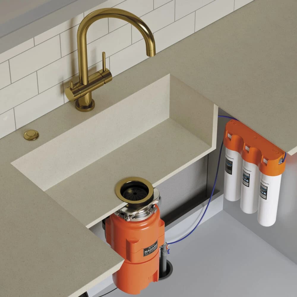 Измельчитель отходов OMOIKIRI Бирюза Nagare Slim 1250-AZ