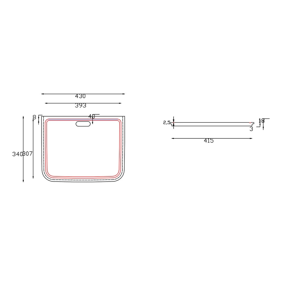 Аксессуар для сантехники TOPZERO B35.40