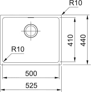 Мойка FRANKE Оникс SID 110-50