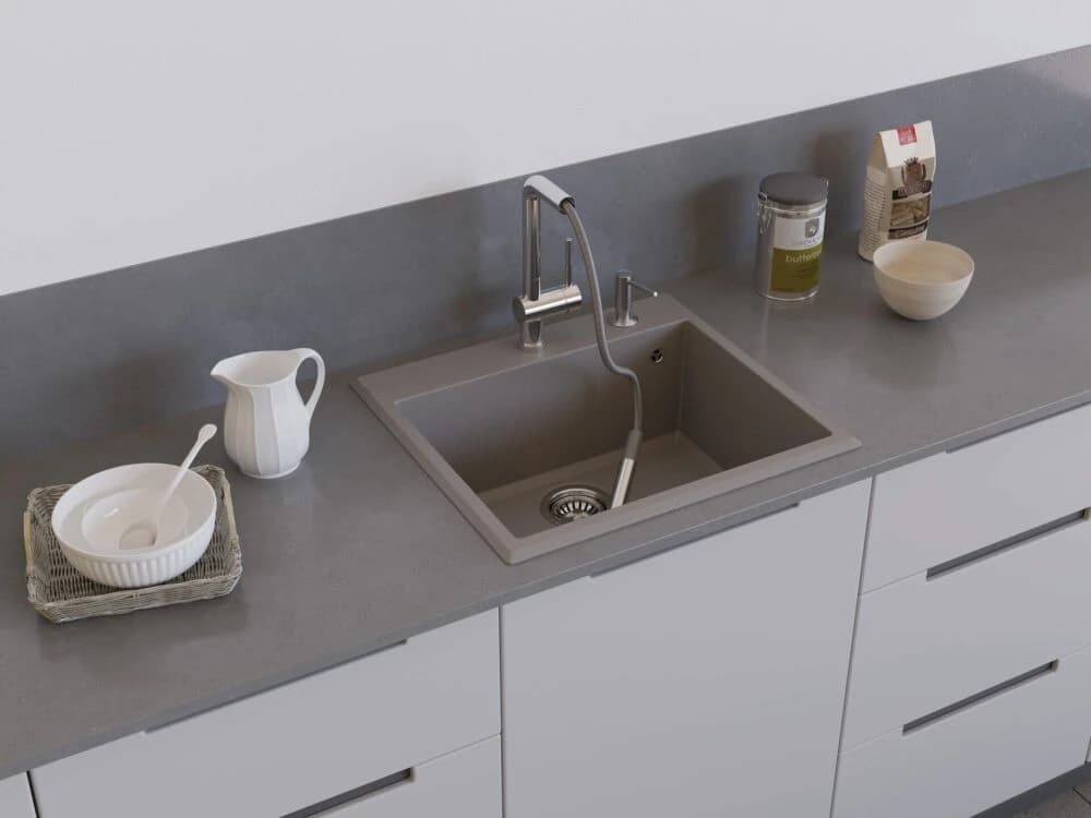 Смеситель с выдвижным изливом OMOIKIRI Черный Akashi-S-BL