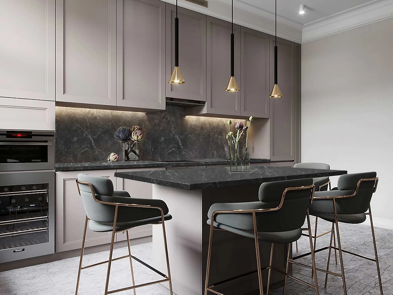 Стеновая панель 4 мм КЕДР Даркстоун 1500х600х4 мм 3122/S