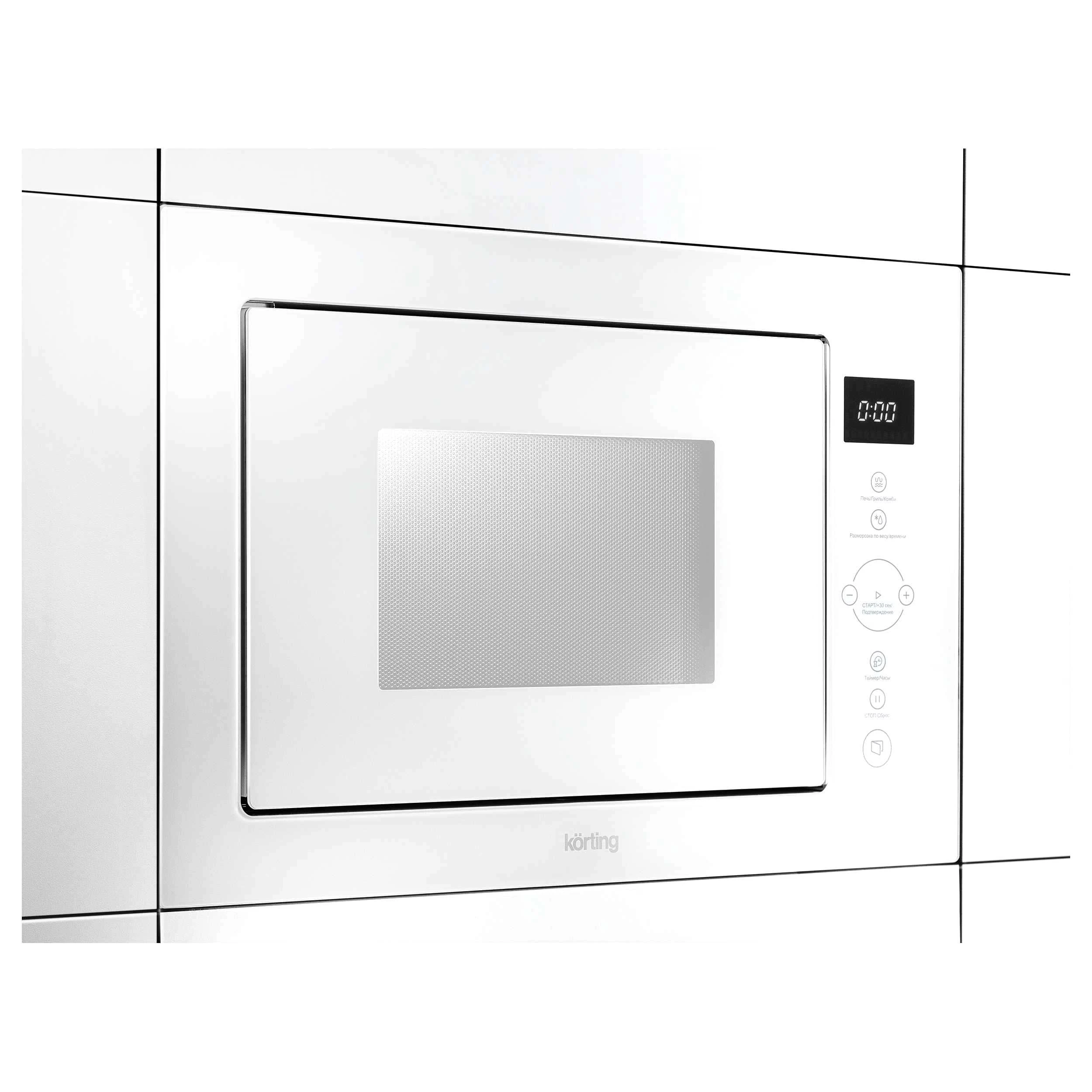 Микроволновая печь KORTING Белое стекло KMI 825 TGW