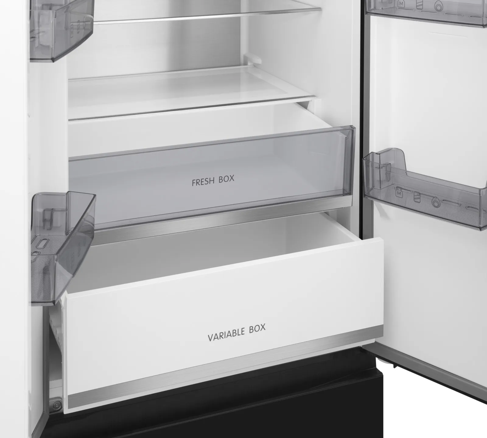 Холодильник отдельностоящий MEFERI Черный MFR70BK TOTAL NO FROST FRENCH DOOR ULTRA
