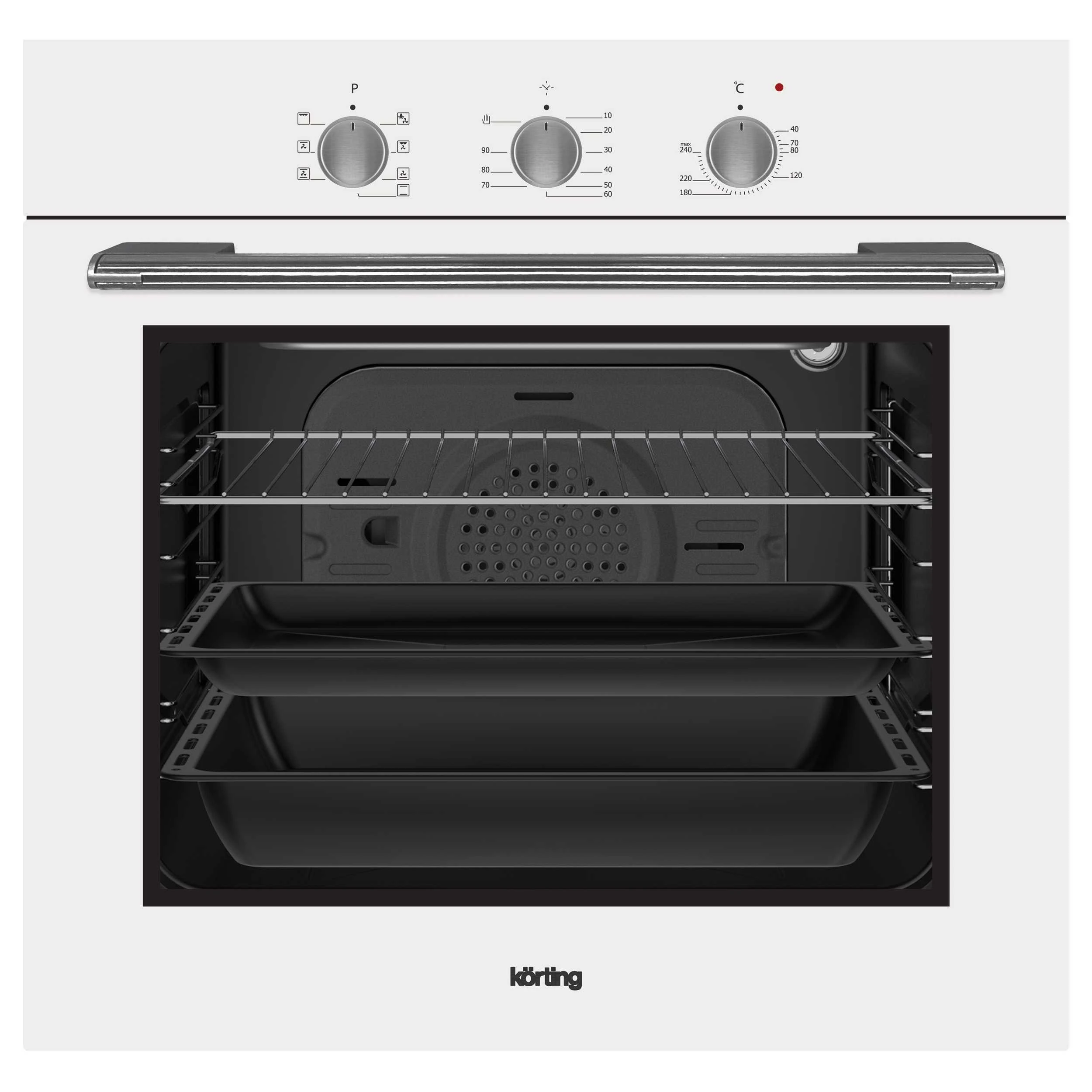 Духовой шкаф KORTING Белое стекло OKB 370 CMW