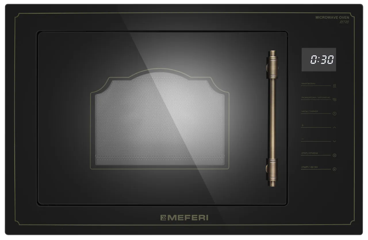 Микроволновая печь MEFERI Черный MMO6025BK RETRO