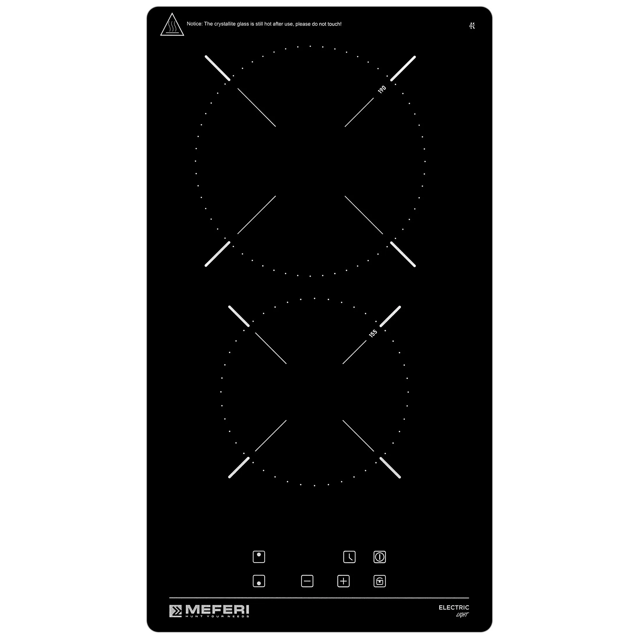 Варочная панель MEFERI Черный MEH302BK LIGHT