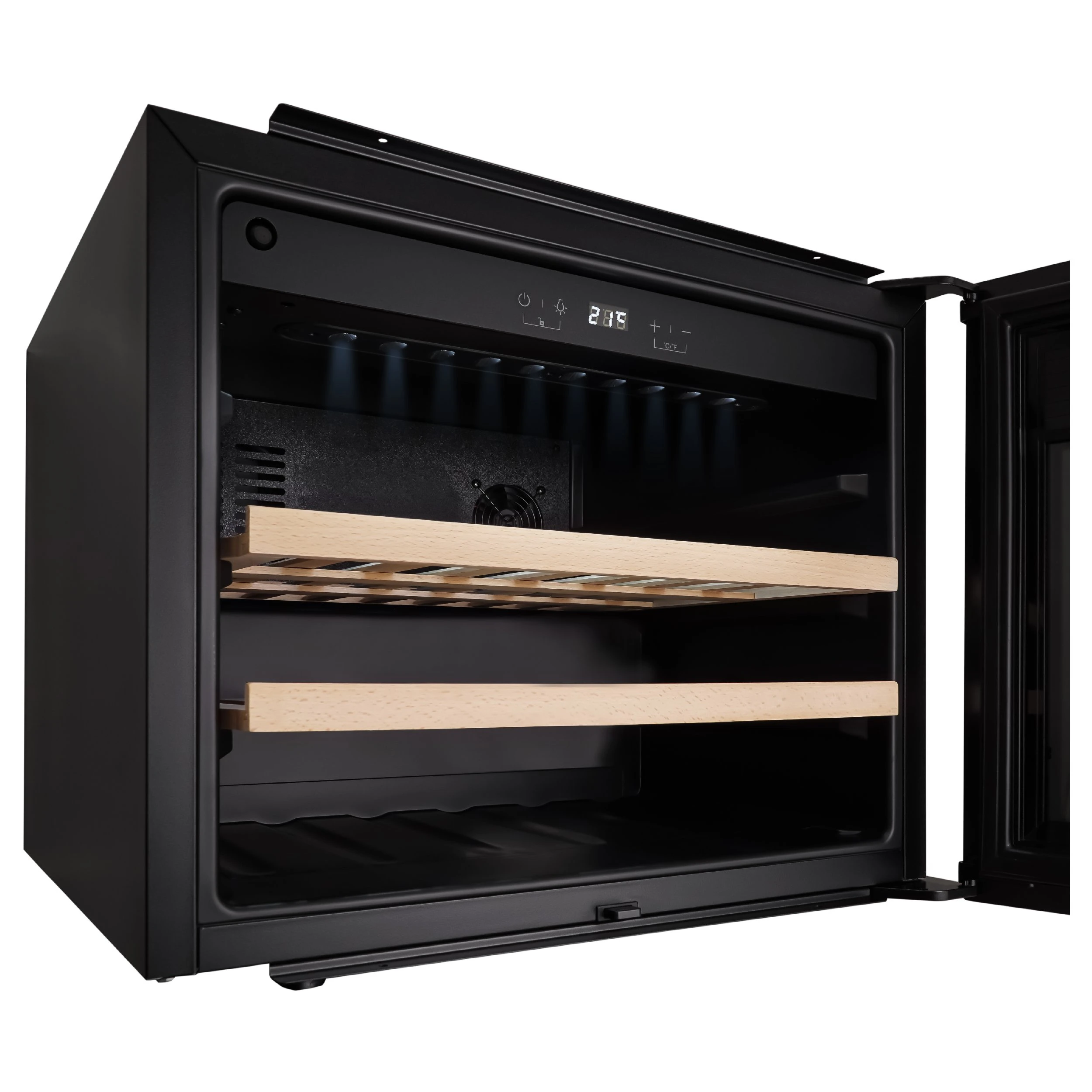 Винный шкаф KORTING Черное стекло KFW 501 SL GN