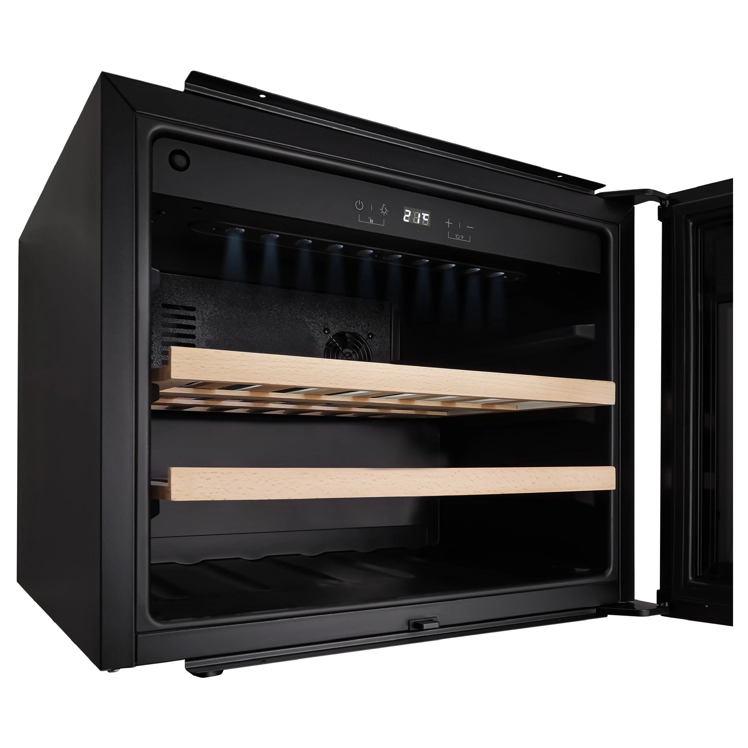 Винный шкаф KORTING Черное стекло KFW 501 SL GN