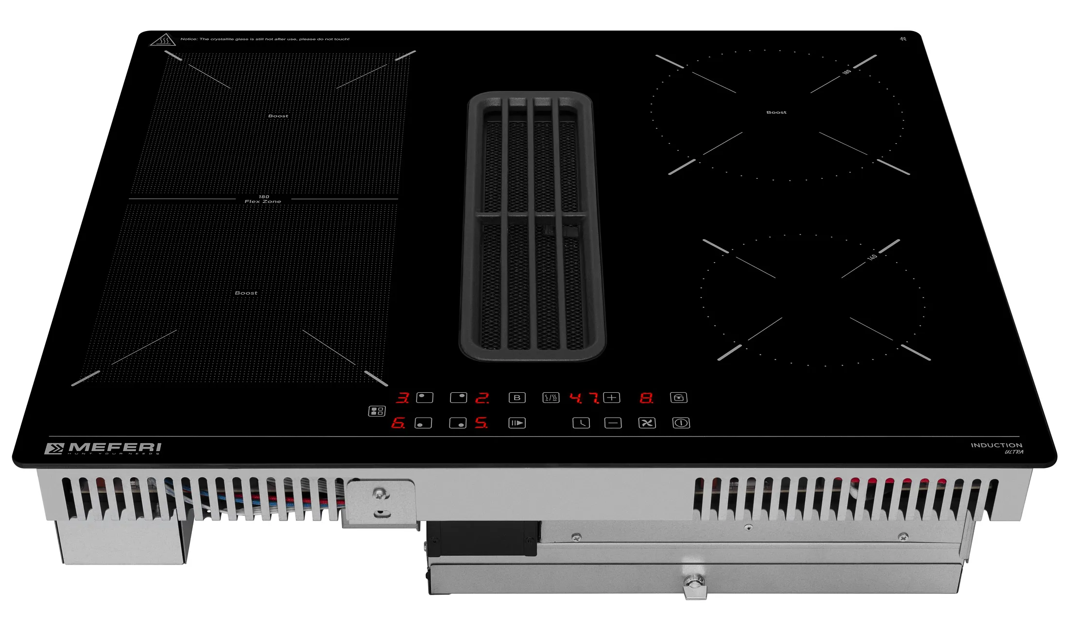 Варочная панель с вытяжкой MEFERI Черный XSMART60BK ULTRA