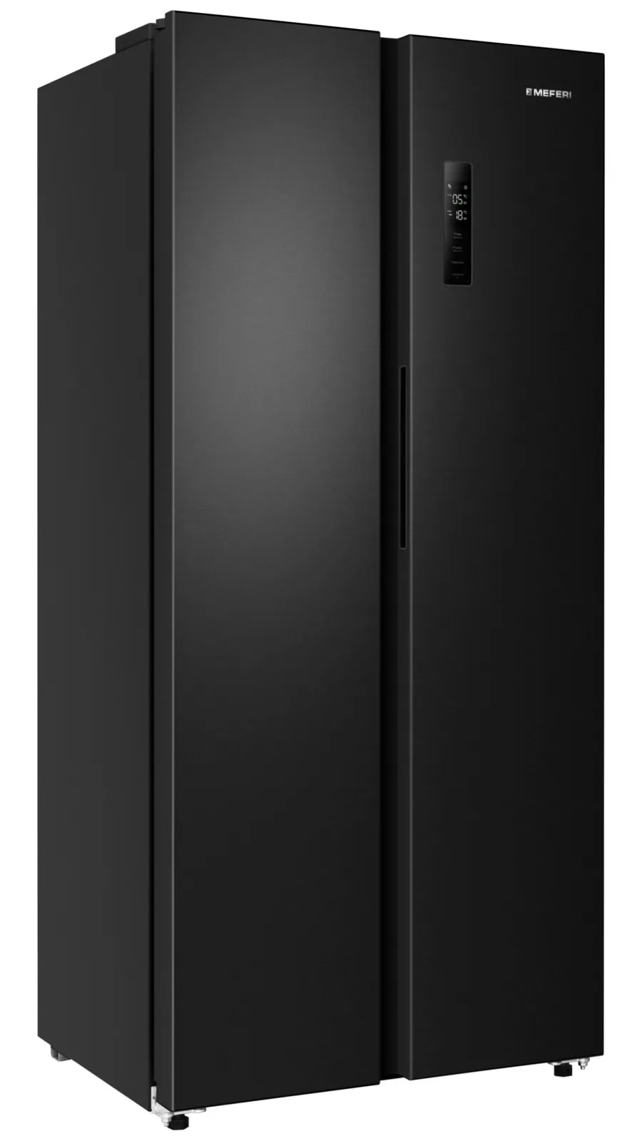 Холодильник отдельностоящий MEFERI Черный MFR83BLACK IX TOTAL NO FROST SIDE BY SIDE COMFORT