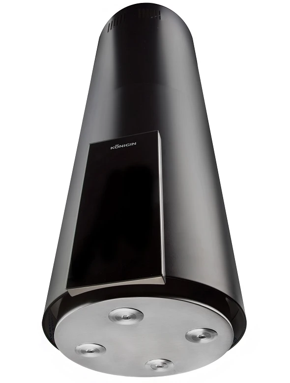 Вытяжка островная KONIGIN Черный Equilibrium Black Glass