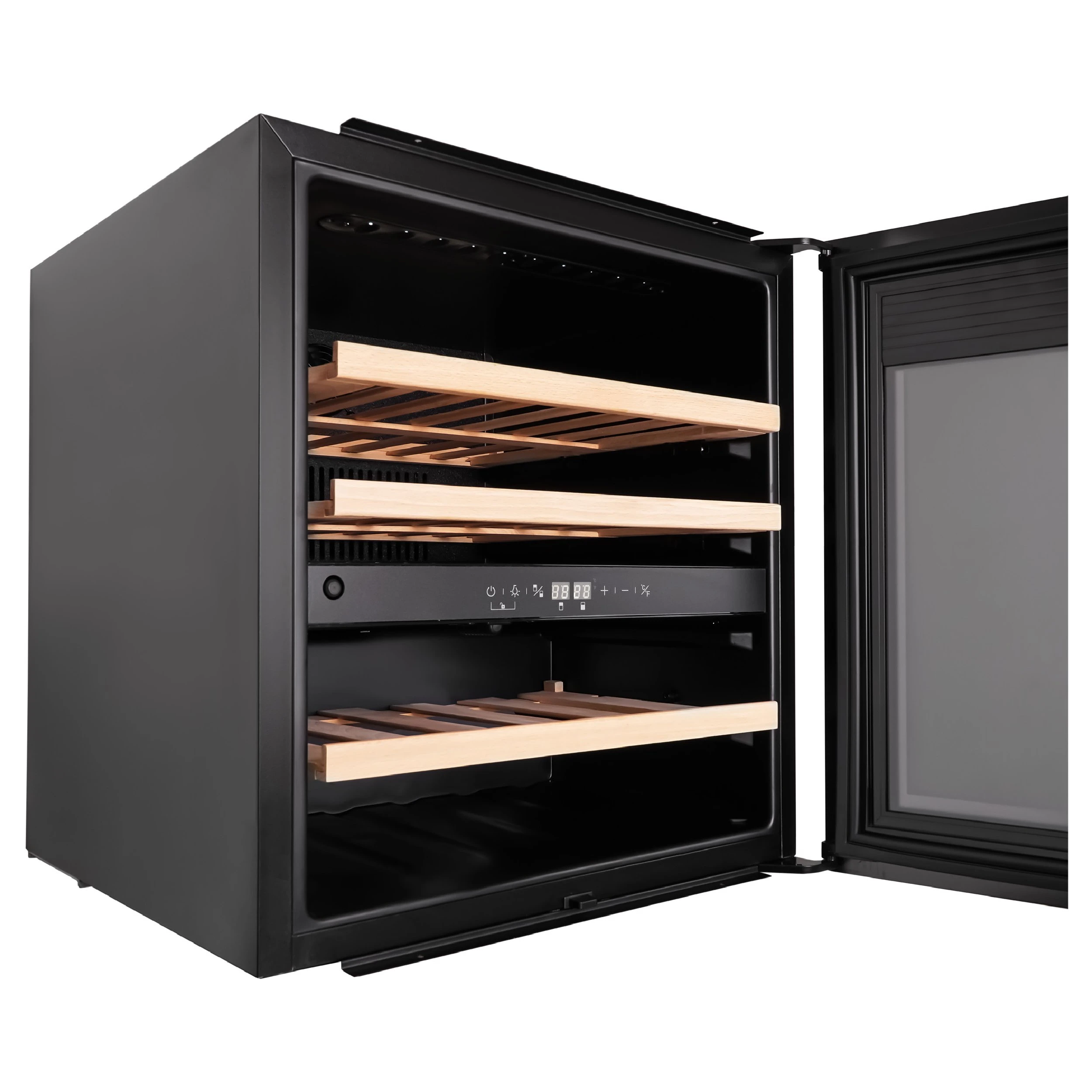 Винный шкаф KORTING Черное стекло KFW 604 DB GXN