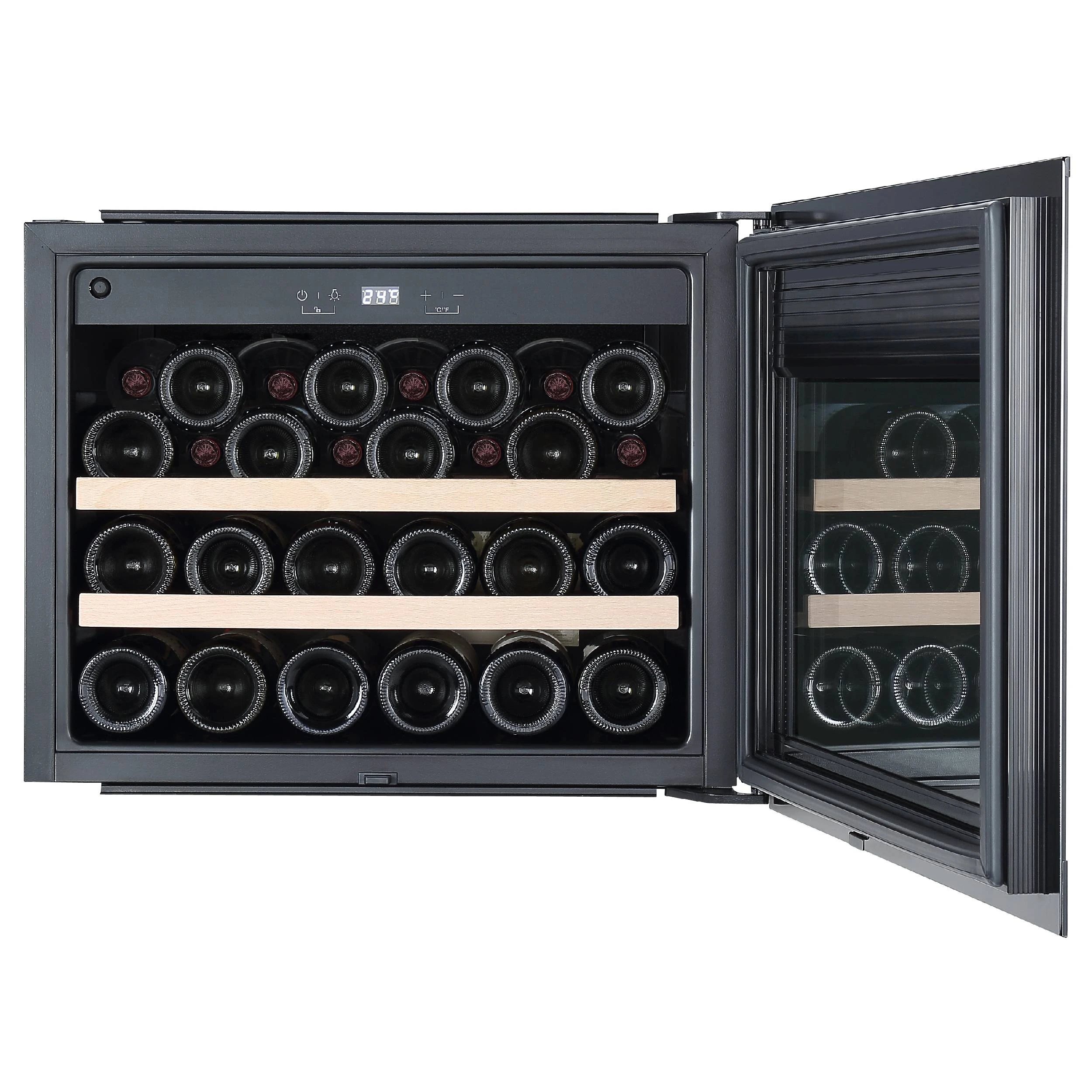 Винный шкаф KORTING Черное стекло KFW 501 SL GN