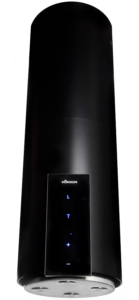 Вытяжка островная KONIGIN Черный Equilibrium Black Glass