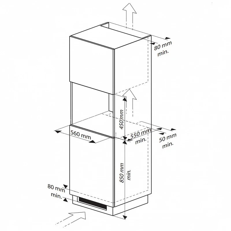 Кофемашина встраиваемая KORTING Черный KCM 9200 BG