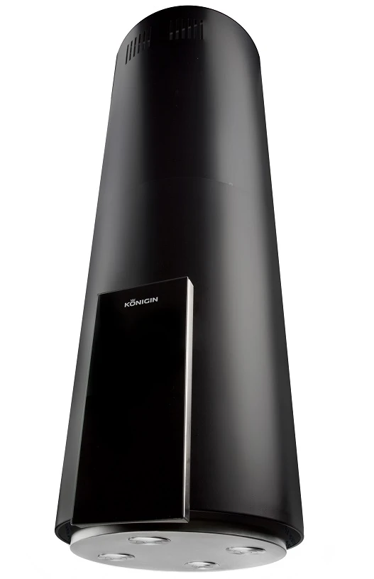 Вытяжка островная KONIGIN Черный Equilibrium Black Glass