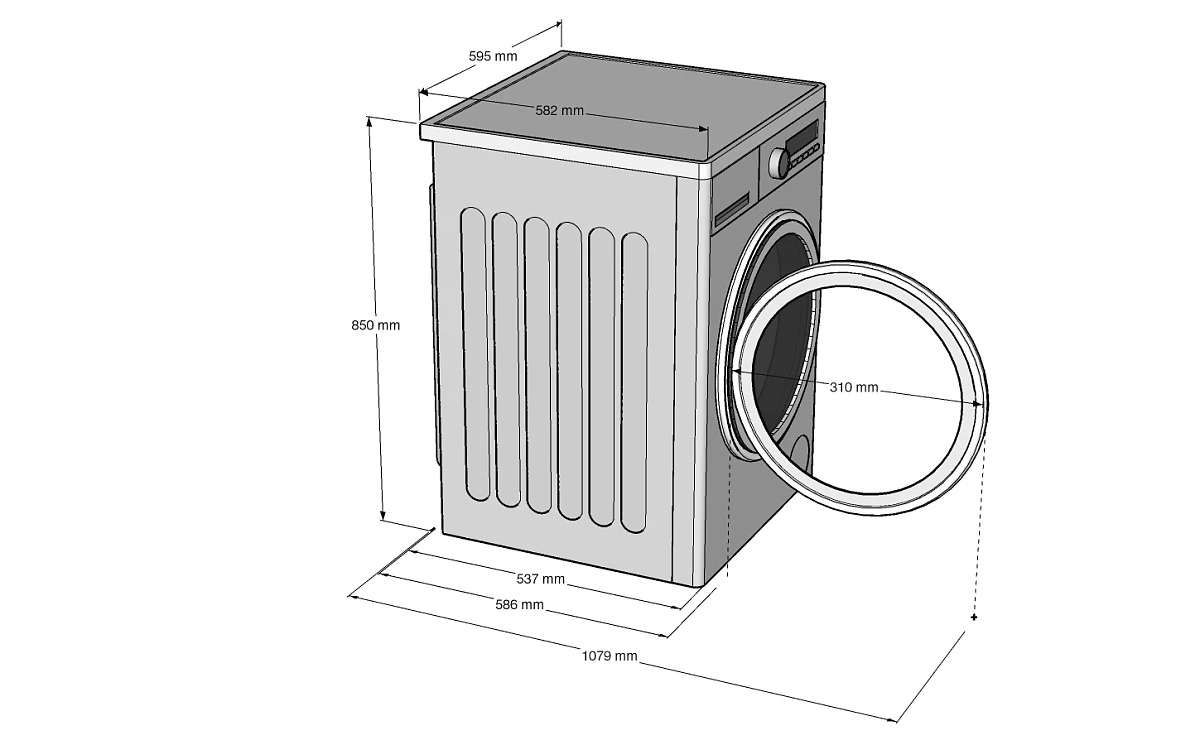 Стиральная машина KORTING Серый KWM 60DV1297 Gr