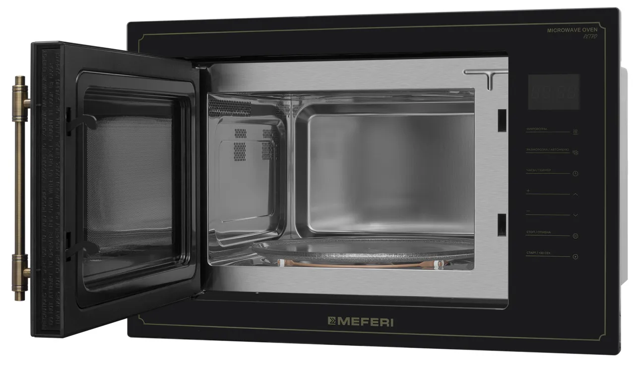 Микроволновая печь MEFERI Черный MMO6025BK RETRO