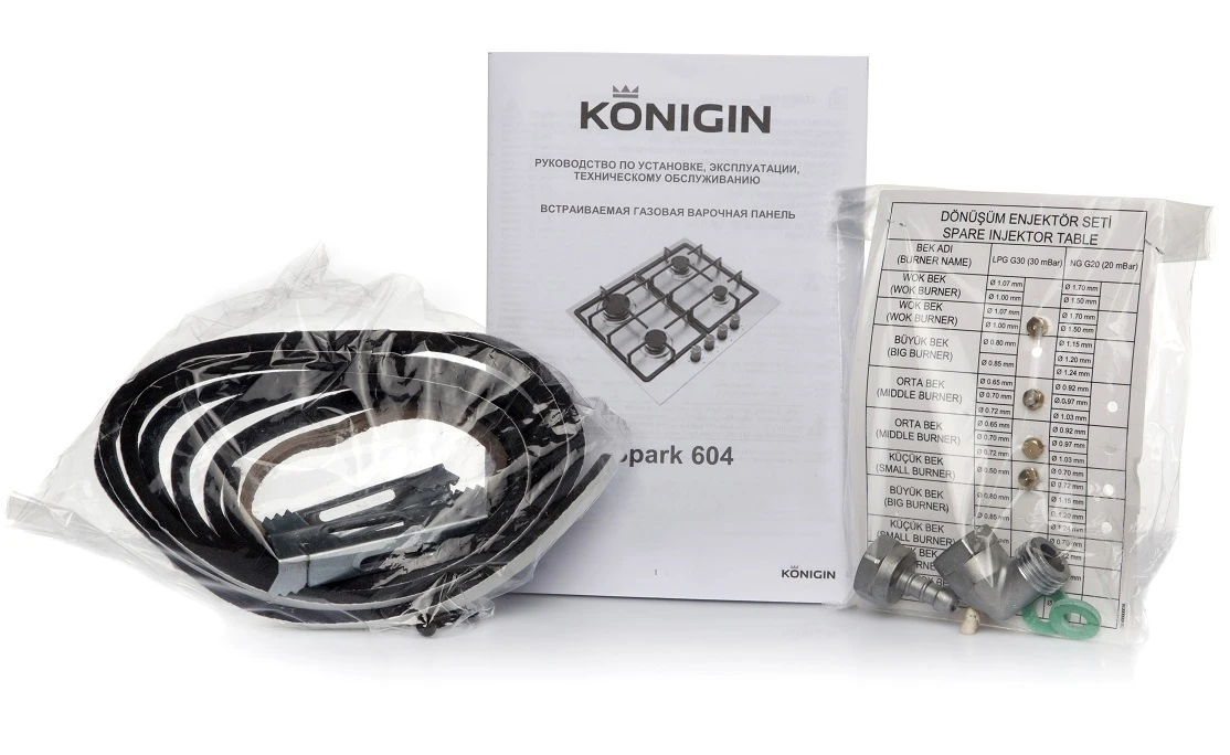 Варочная панель KONIGIN Белый Spark 604 WHE