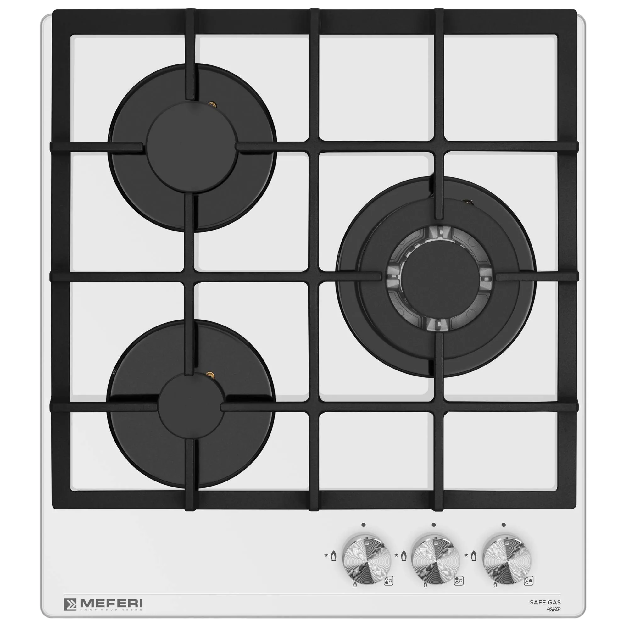 Варочная панель MEFERI Белый MGH453WH GLASS POWER