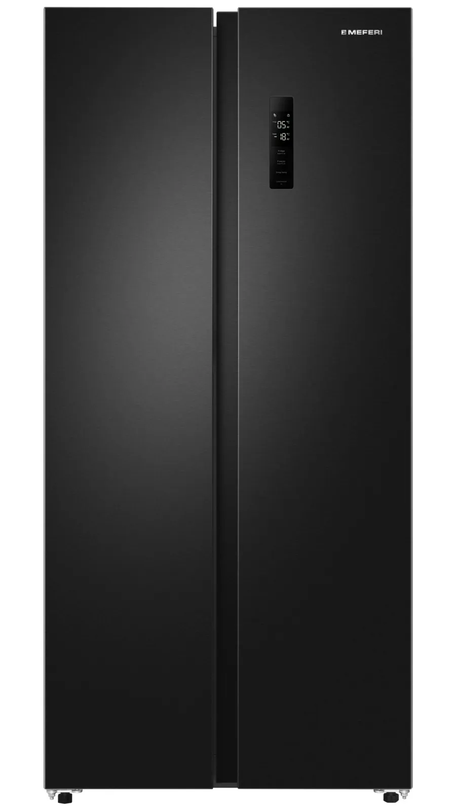 Холодильник отдельностоящий MEFERI Черный MFR83BLACK IX TOTAL NO FROST SIDE BY SIDE COMFORT