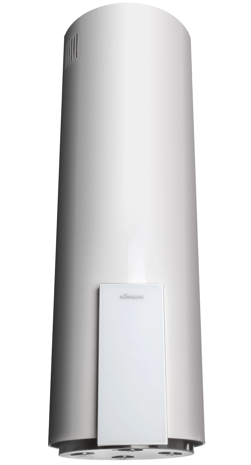 Вытяжка островная KONIGIN Белое стекло Equilibrium White Glass