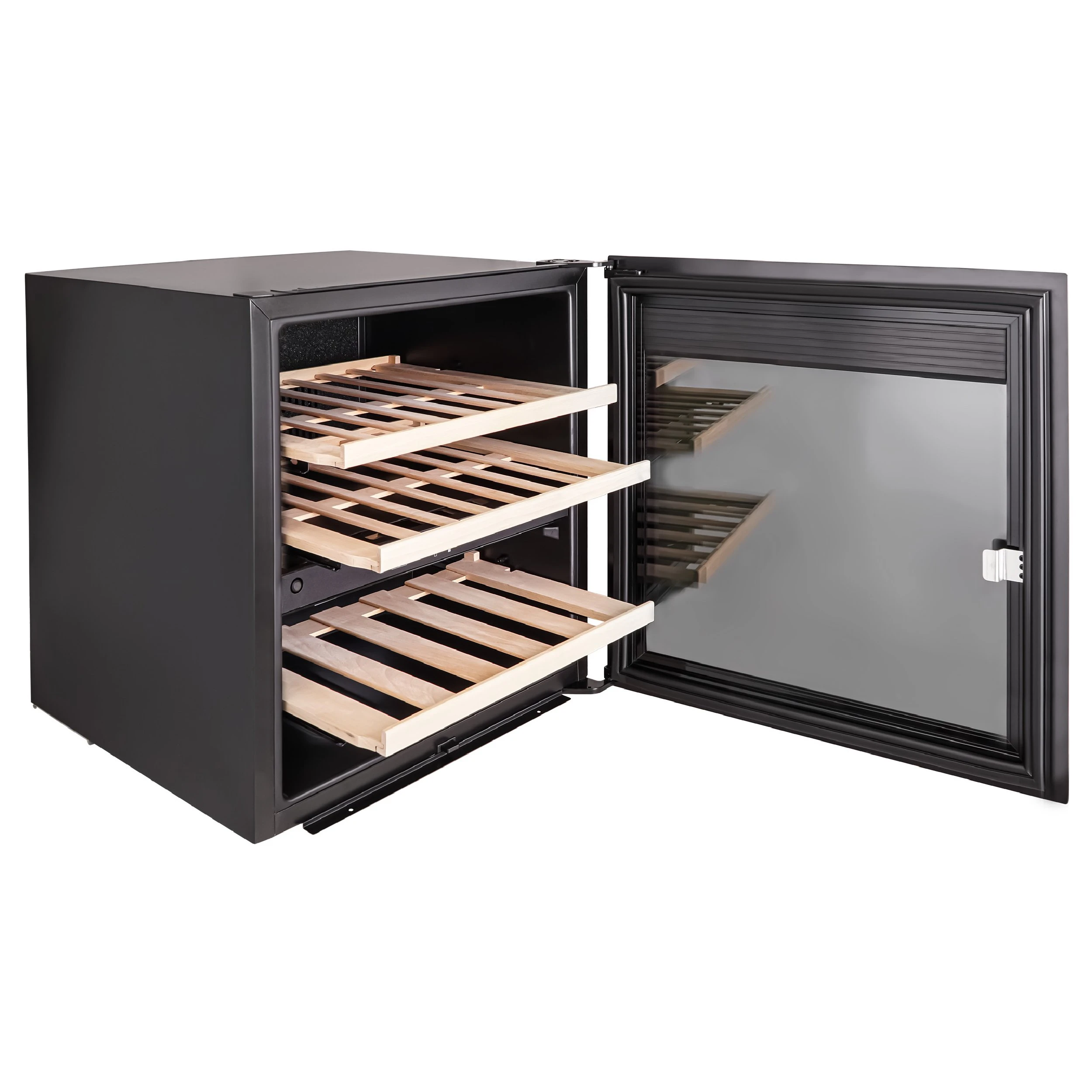 Винный шкаф KORTING Черное стекло KFW 604 DB GXN