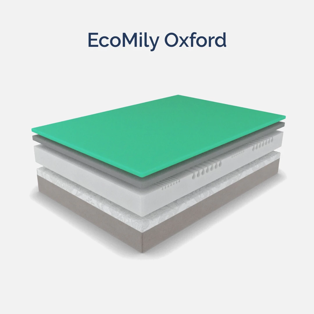 Матрас ортопедический двуспальный 1800х2000х240 мм ECOMILY Белый Oxford