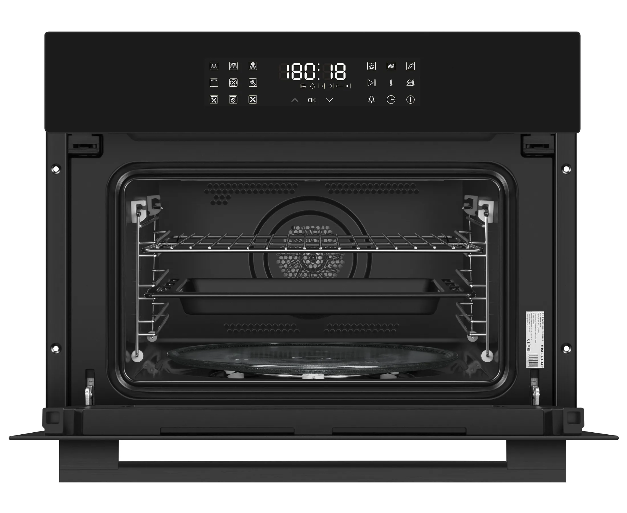 Духовой шкаф MEFERI Черный MEO609BK MICROWAVE