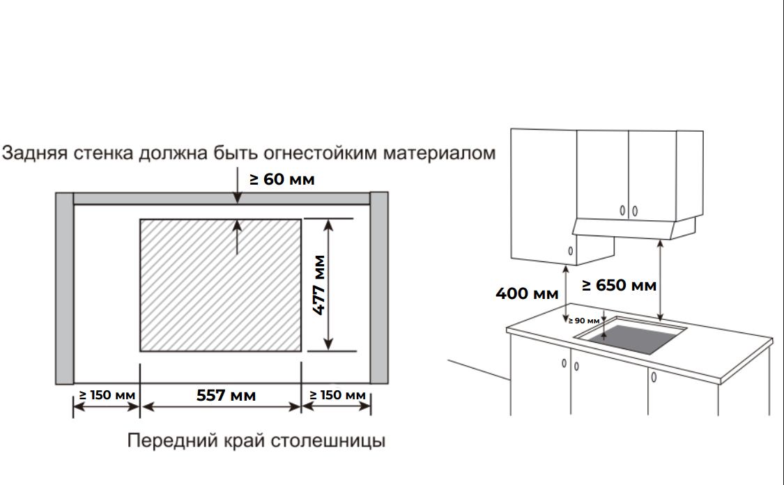 Варочная панель MEFERI Белый MGH604WH LIGHT