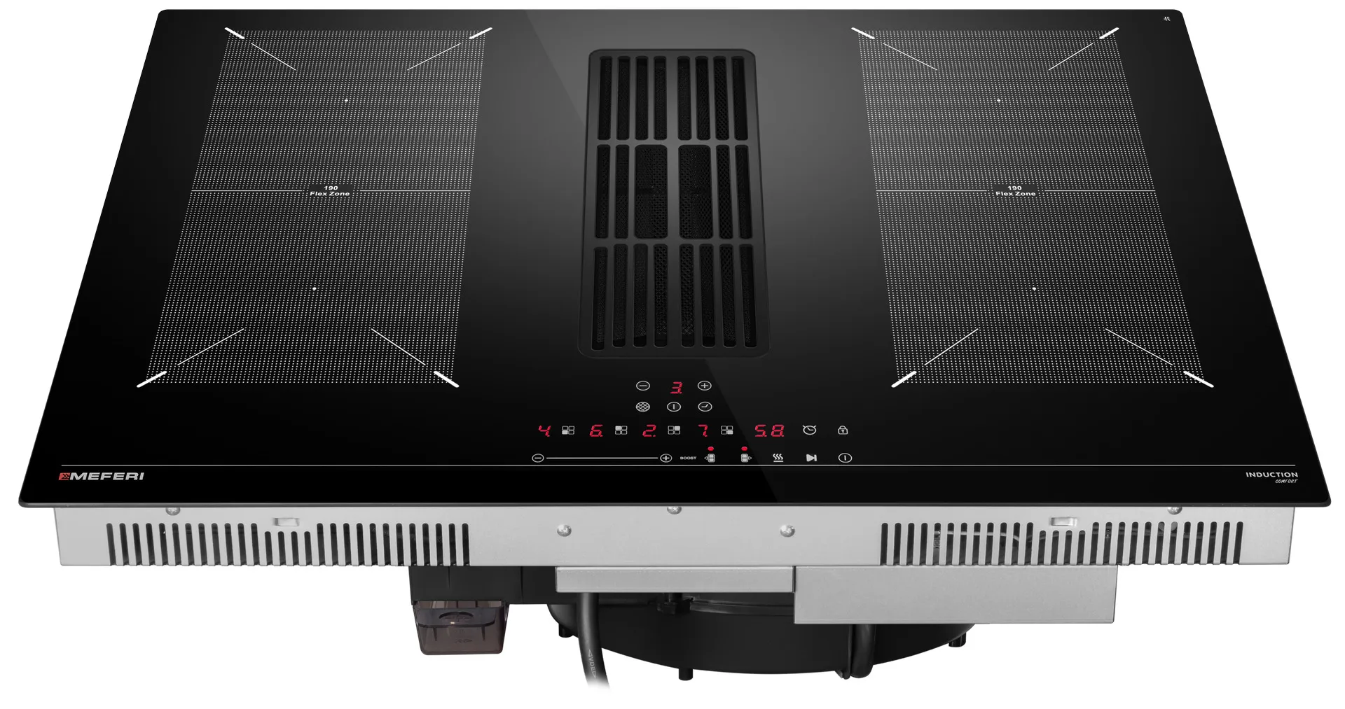 Варочная панель с вытяжкой MEFERI Черный XSMART75BK COMFORT