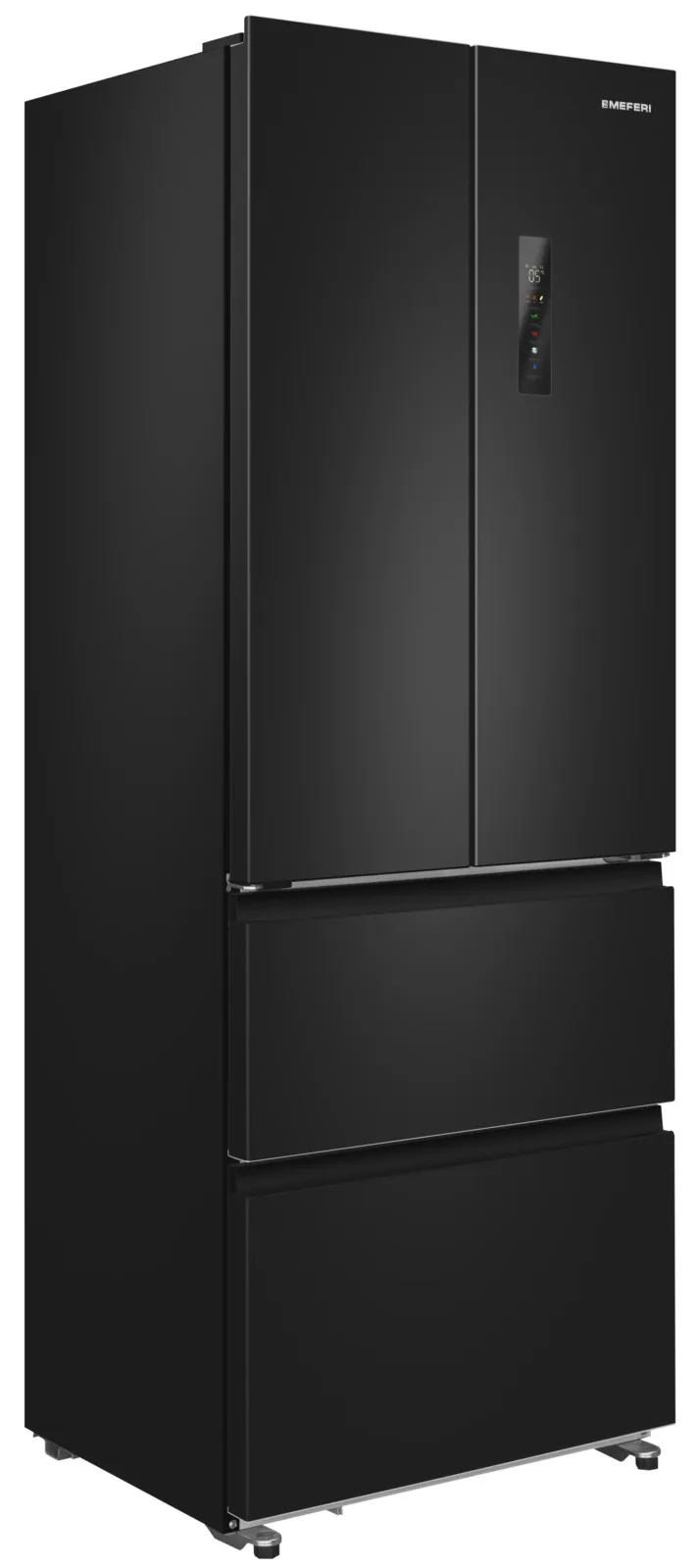 Холодильник отдельностоящий MEFERI Черный MFR70BK TOTAL NO FROST FRENCH DOOR ULTRA