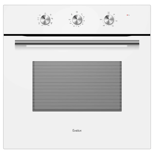 Духовой шкаф EVELUX Белое стекло EO 620 W