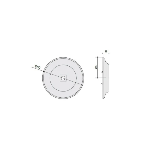 Ручка мебельная MAKMART Никель глянец SY3043 0050 PN