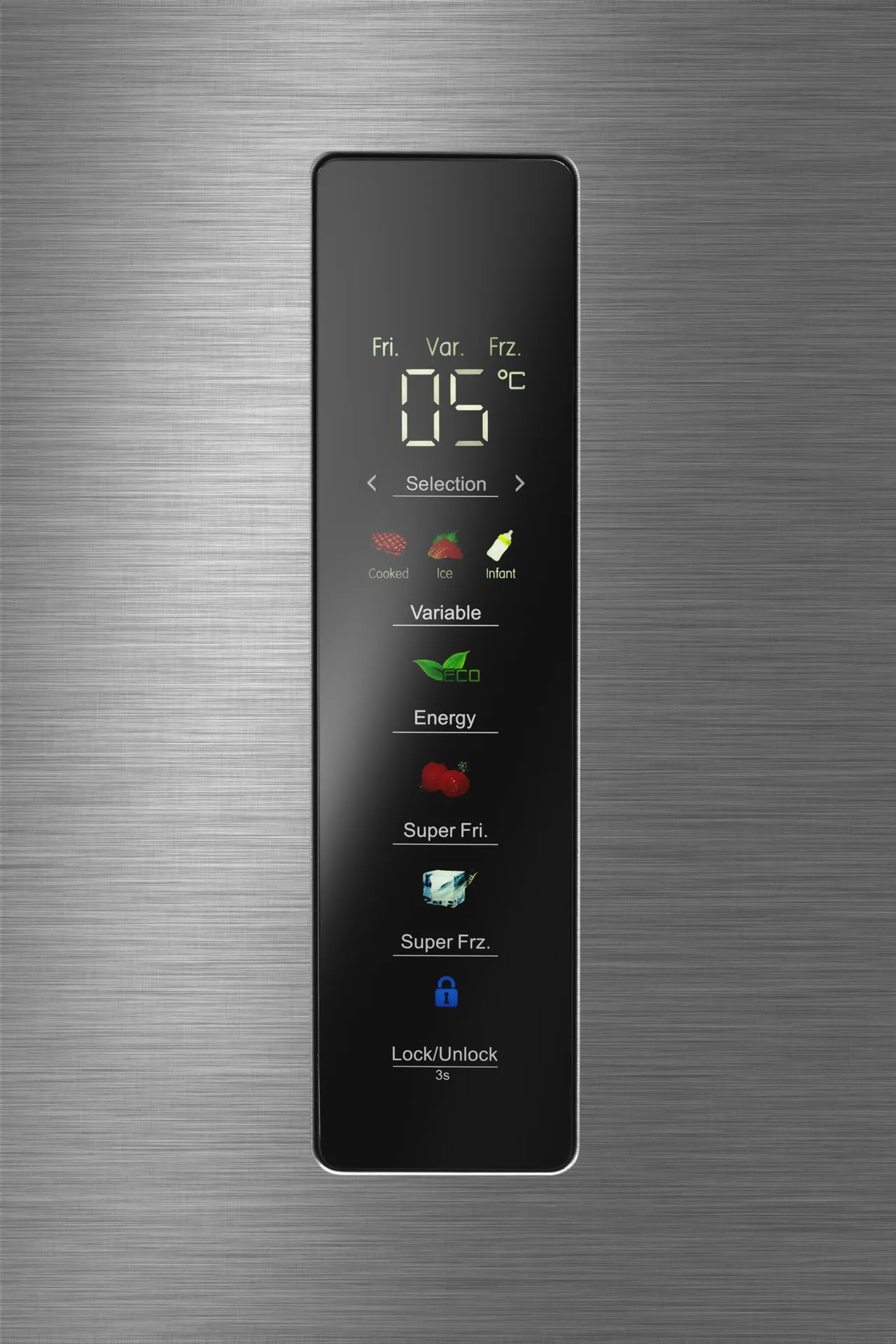 Холодильник отдельностоящий MEFERI Серебристый MFR83IX TOTAL NO FROST CROSS DOOR COMFORT