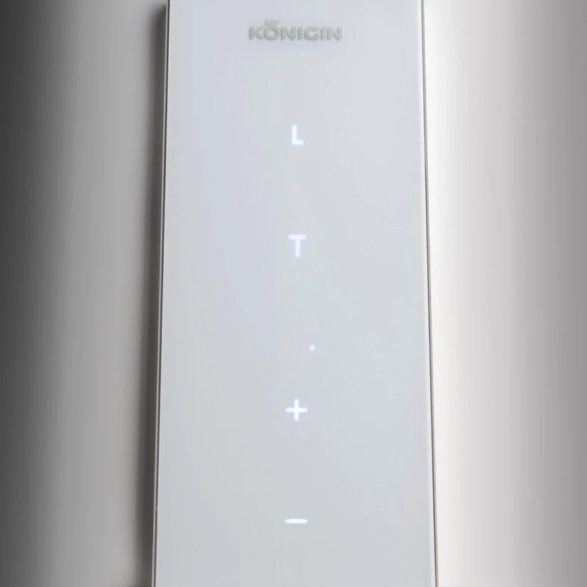 Вытяжка островная KONIGIN Белое стекло Equilibrium White Glass